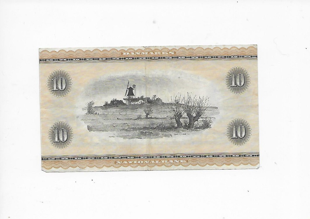 Denmark 10Kroner note 1950