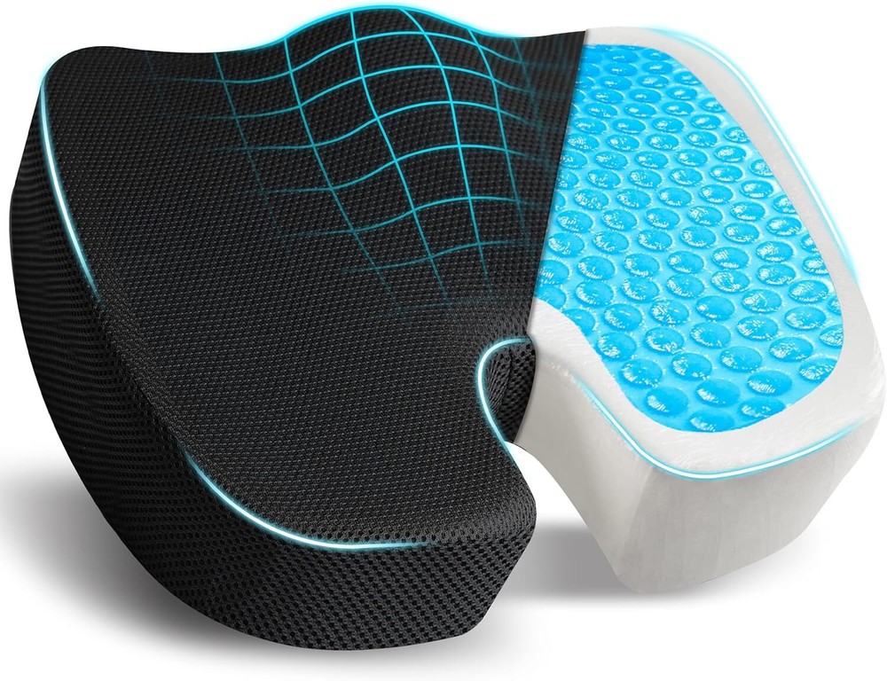 Memory Foam Prostate Cushion Tailbone Sciatica Back Pain Relief Comfy Car Seat