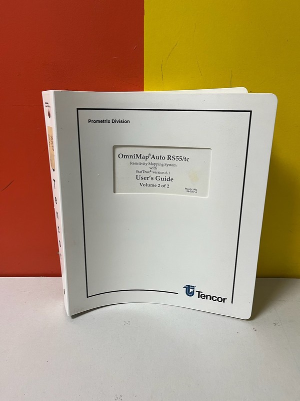 TENCOR RS55/tc System User's Guide