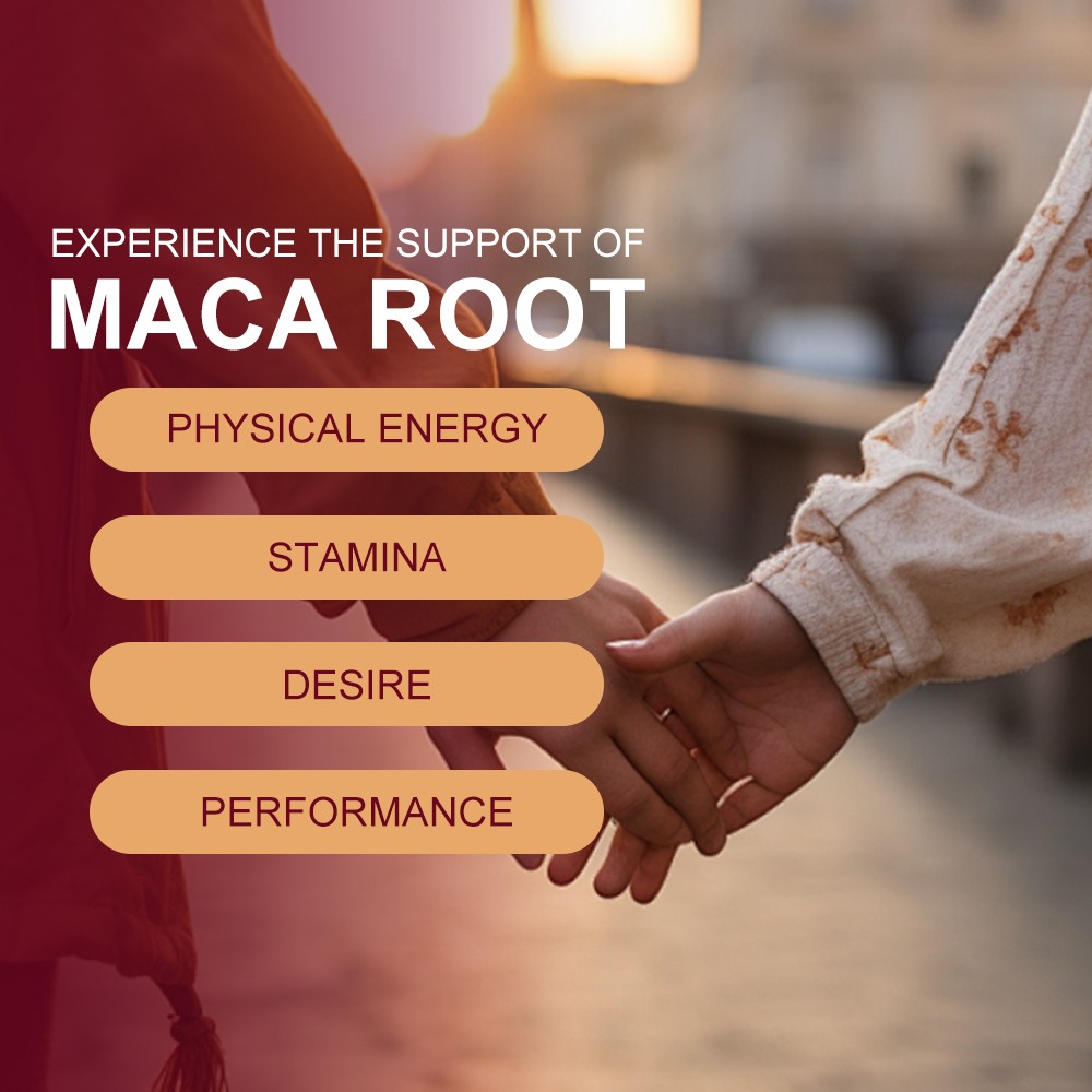 Maca Root Ginseng Gummies - Antioxidant, boosts blood flow and immune system