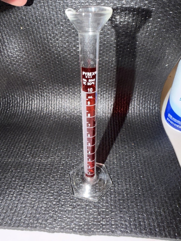 PYREX 10mL Glass Graduated Cylinder 3042