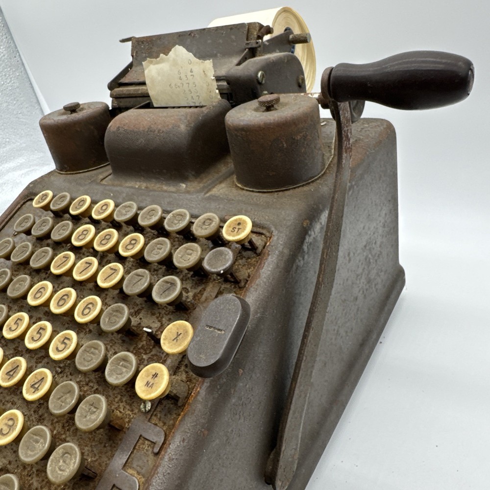 1920s Vintage Burroughs Portable Adding Machine Register READ AS IS