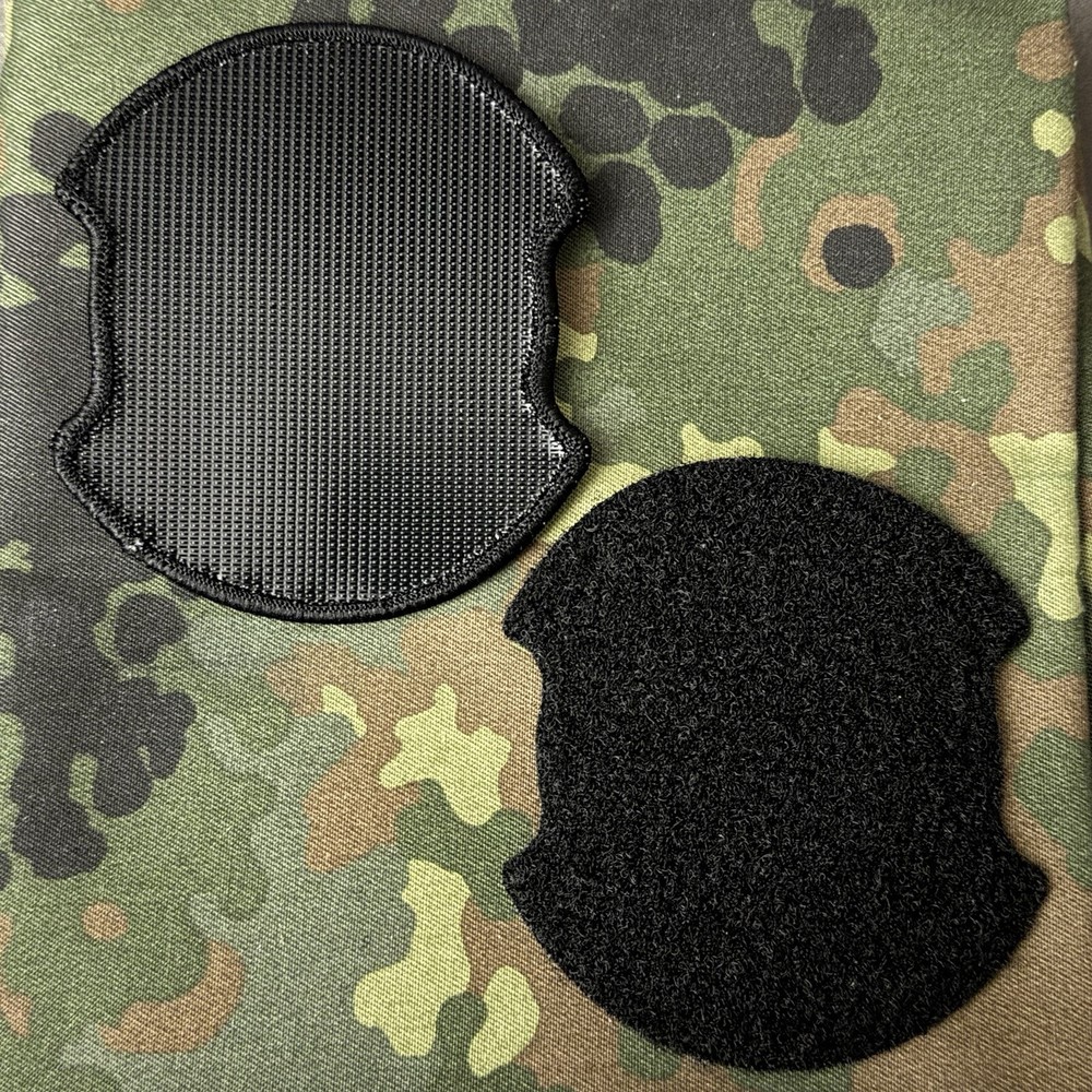 TOO OLD & BROKEN TO RUN, WILL SHOOT INSTEAD Printed Morale Patch Hook/Loop Back