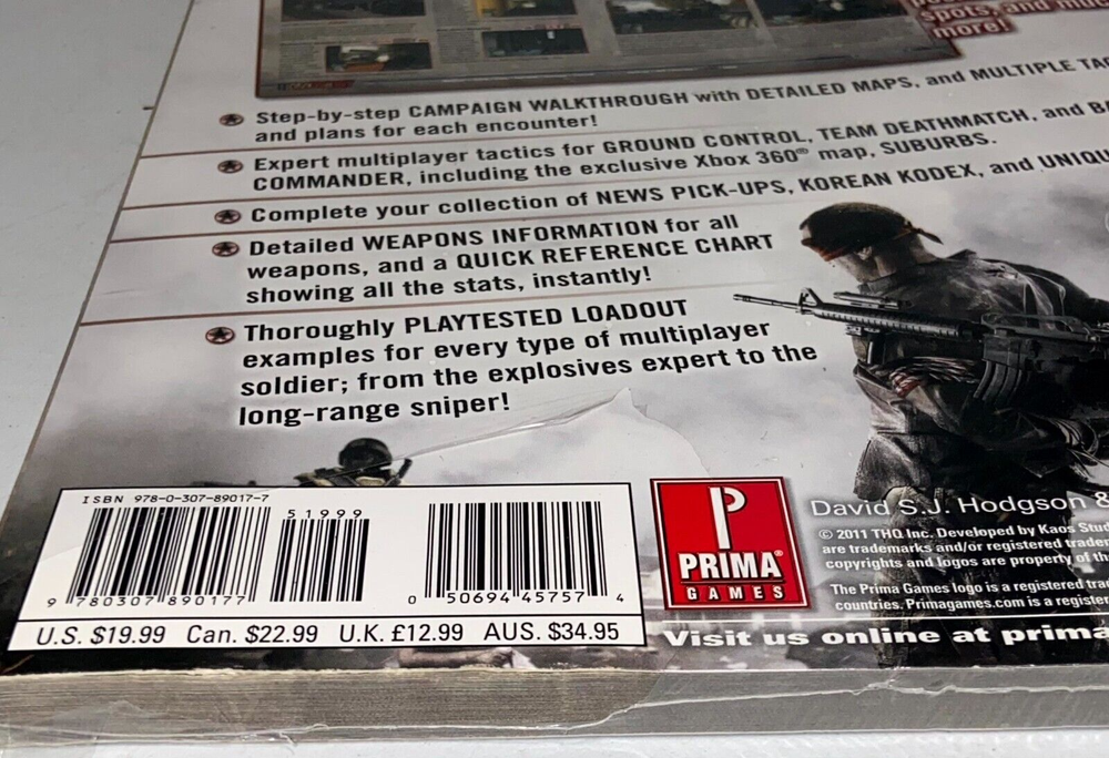 Homefront: Prima Official Game Guide Paperback 2011