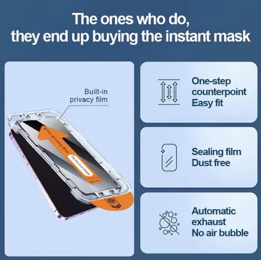 3pcs For iPhone 17 Pro Max Tempered Glass Screen Protector+Simple Tool