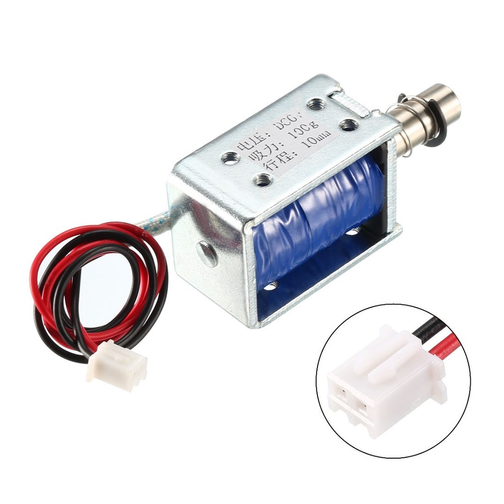 DC 6V 2A 10mm Electromagnetic Solenoid Lock Pull Type for Cash Register Lock