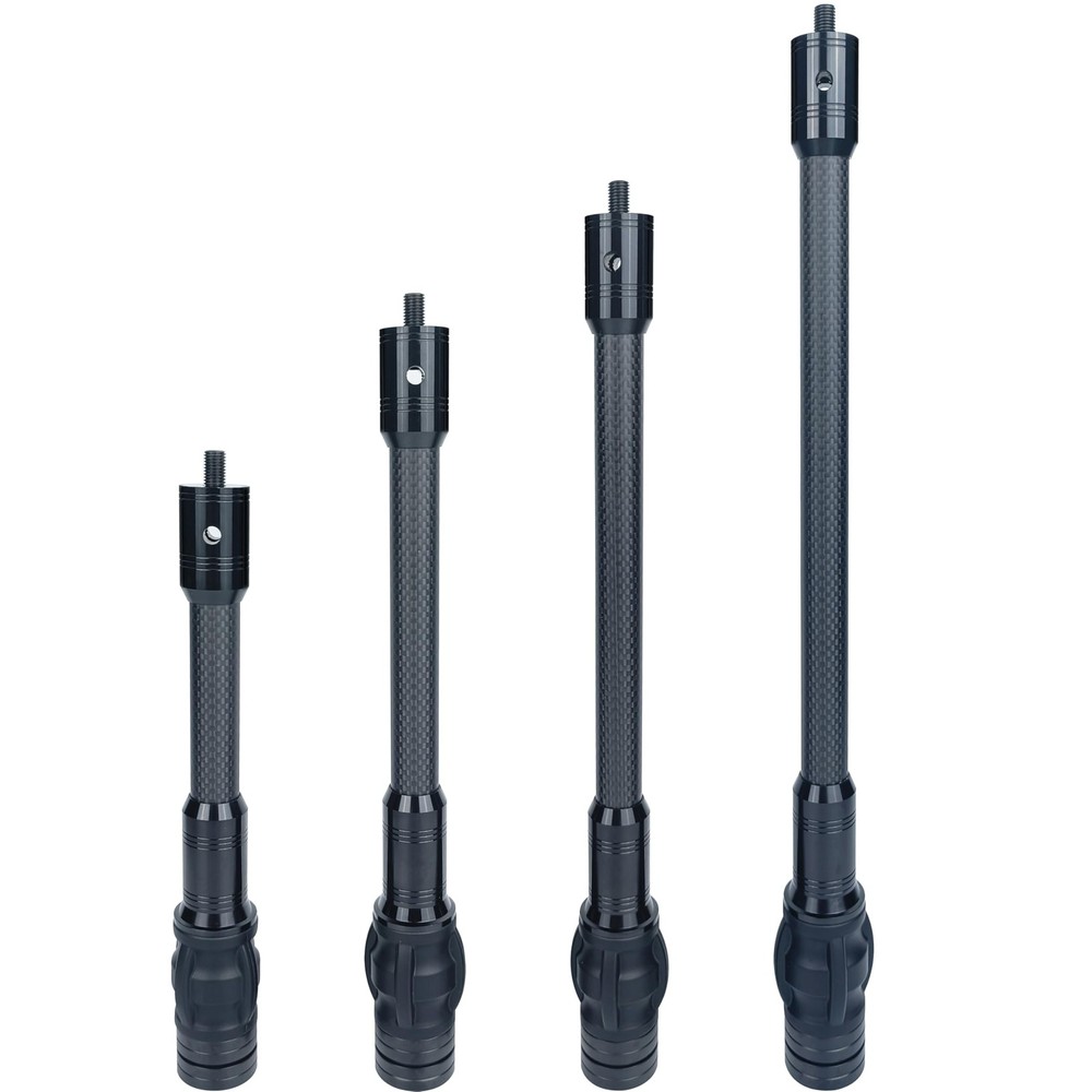 Carbon Archery Bow Stabilizer Single Side Adjustable V-Bar Mount Quick Discon...