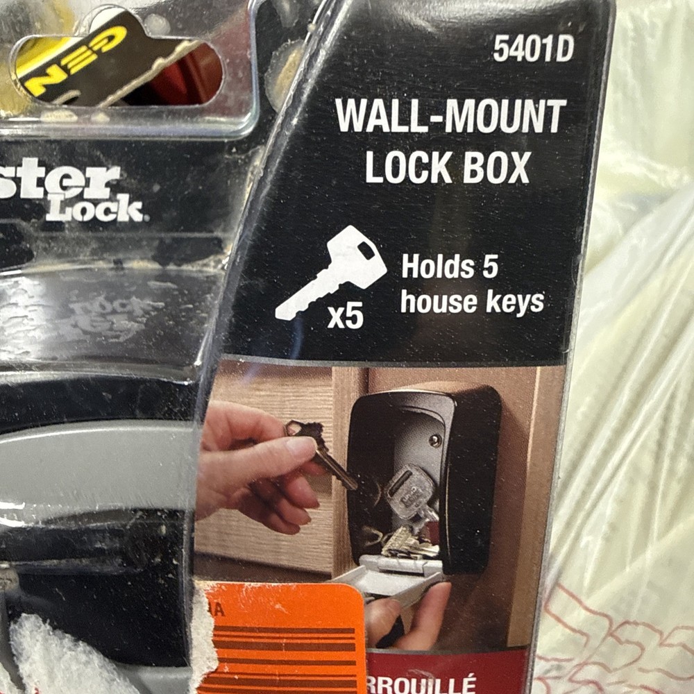 Master Lock 5401D 5-Key Locking Combination Steel Box - Black/Silver