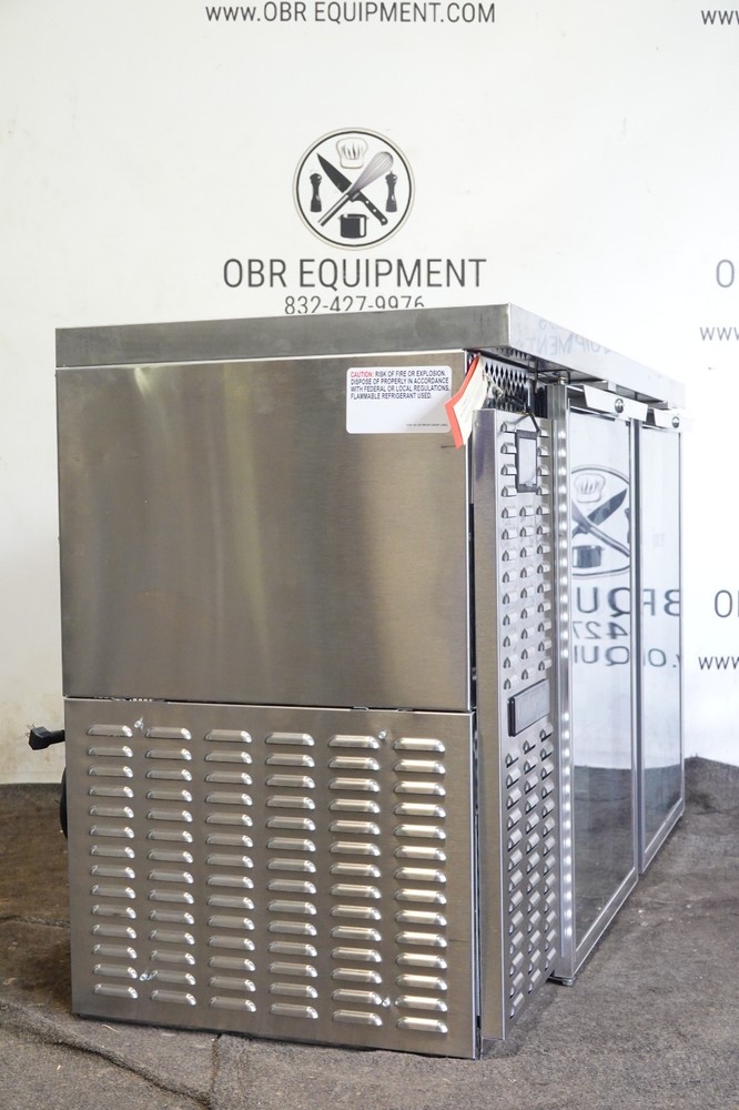 NEW CONTINENTAL REFRIGERATOR 59” TWO DOOR BACK BAR DISPLAY REFRIGERATOR MODEL BB