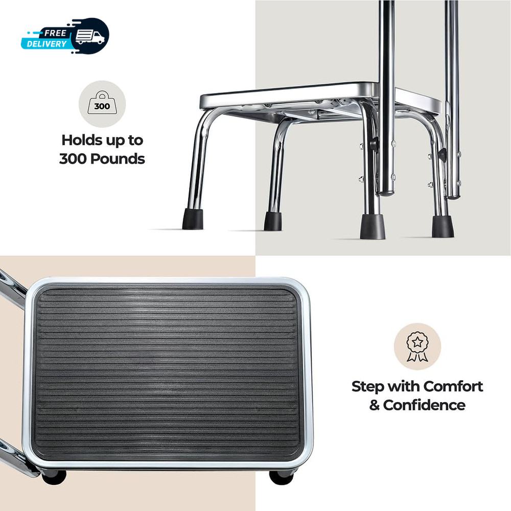 Step Stool with Handle for Adults Step Stools with Handle for Elderly for Bed
