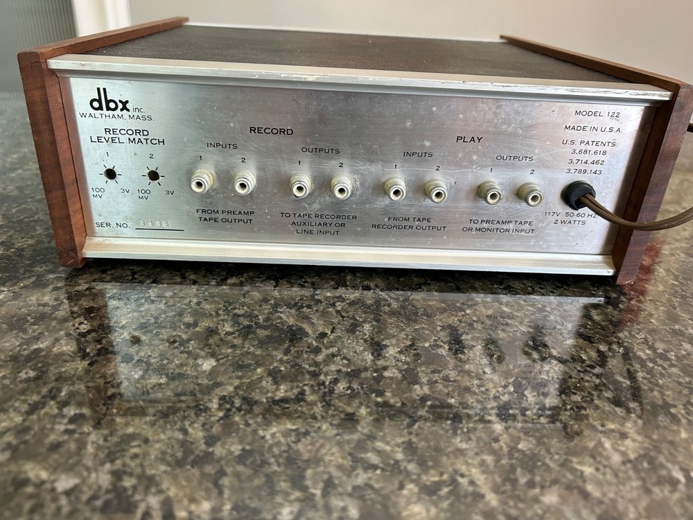 dbx 122 Noise Reduction Unit – Untested / As-Is