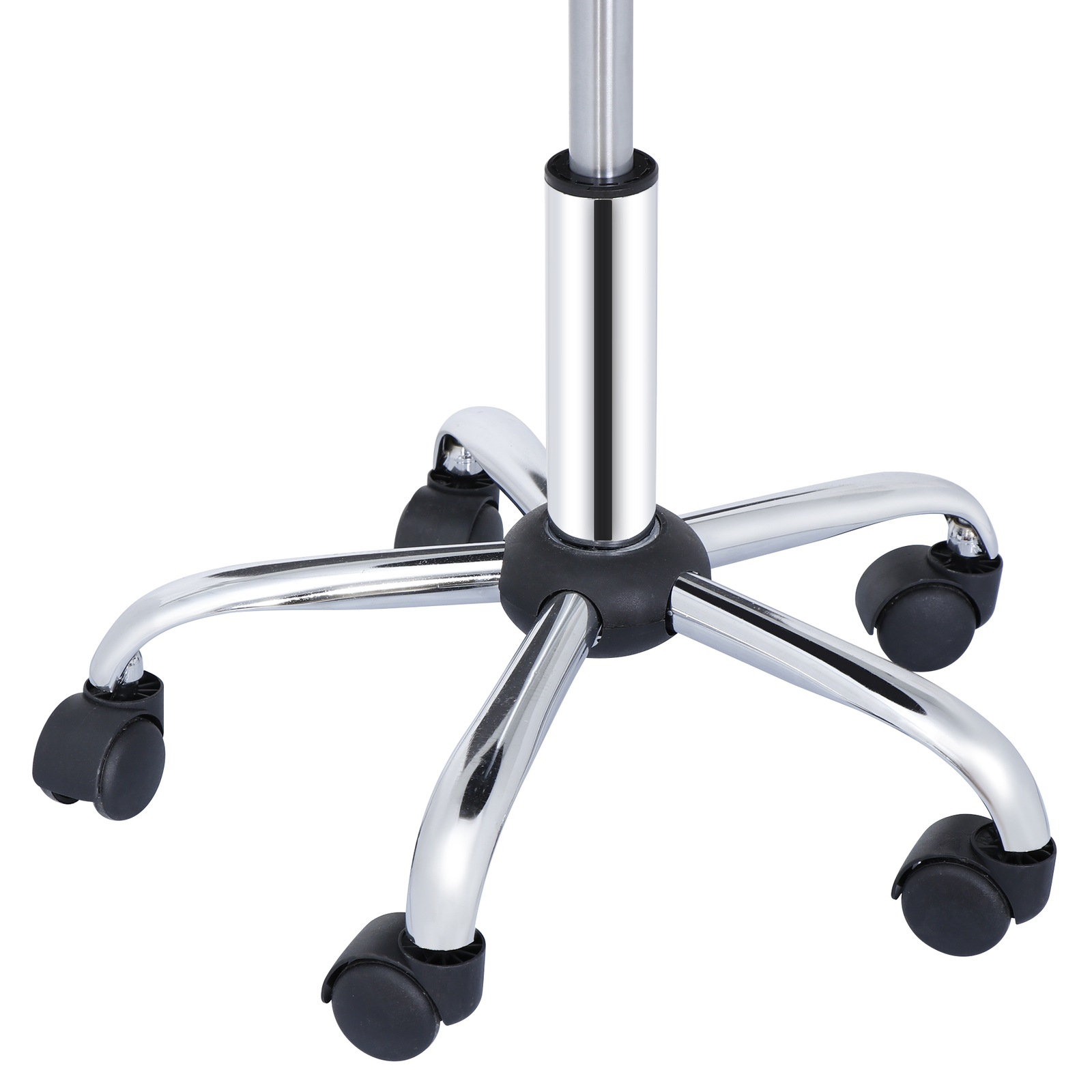 Hydraulic Rolling Stool Swivel Salon Chair Office Tattoo Adjustable Height Black