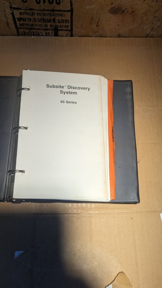 Ditch Witch Subsite 65T 65R Instruction Book Operator Manual