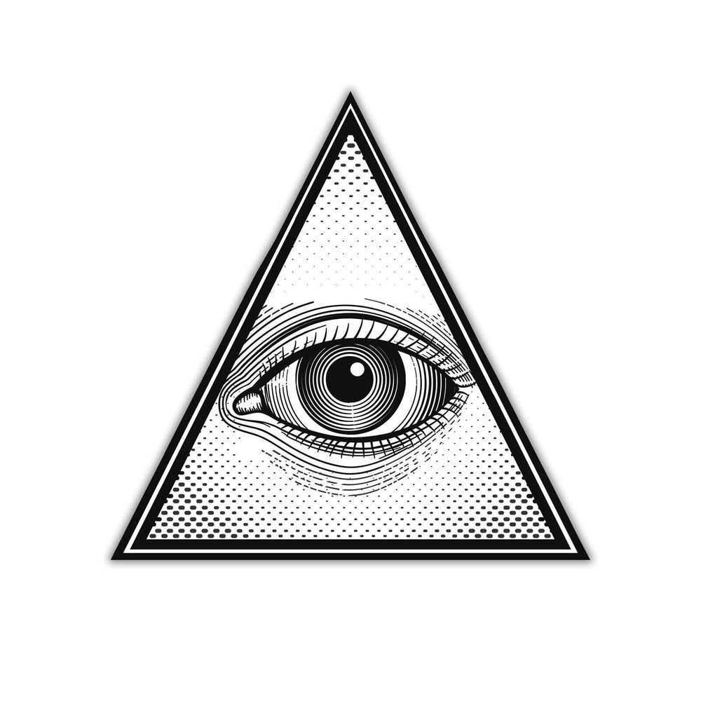 Illuminati All Seeing Eye Sticker Decal