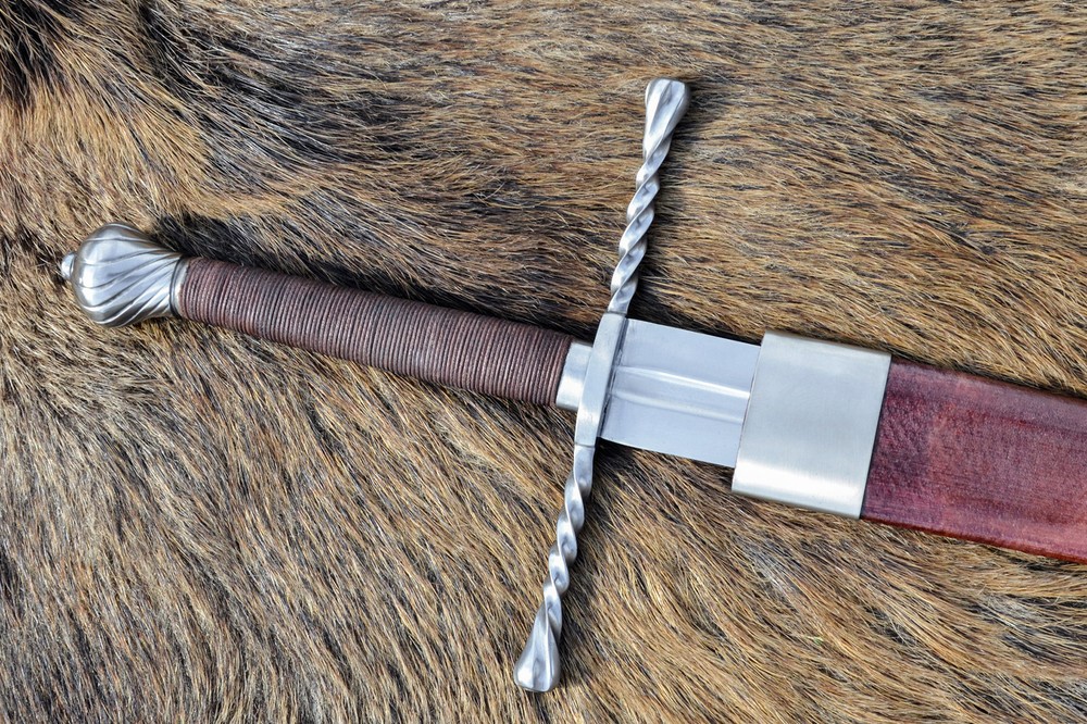 Bastard sword, hand and a half with sheath