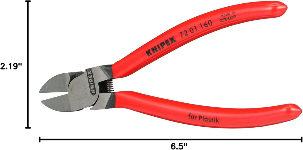 - 72 01 160 Tools - Diagonal Flush Cutter for Plastics (7201160), Red