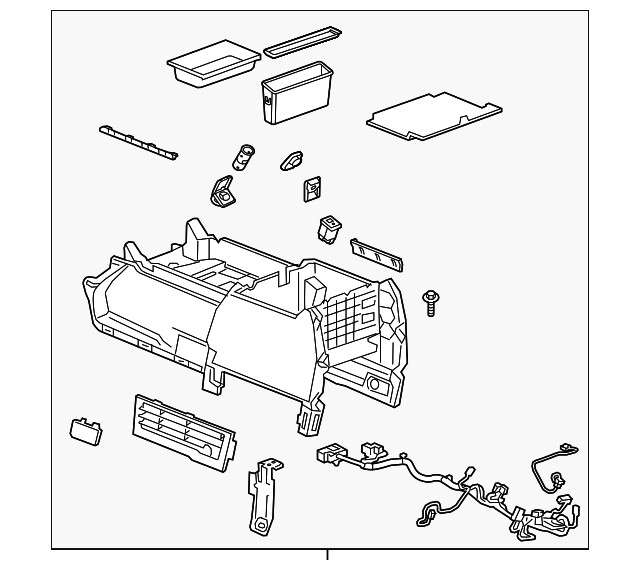 Genuine GM Console Assembly 84199898