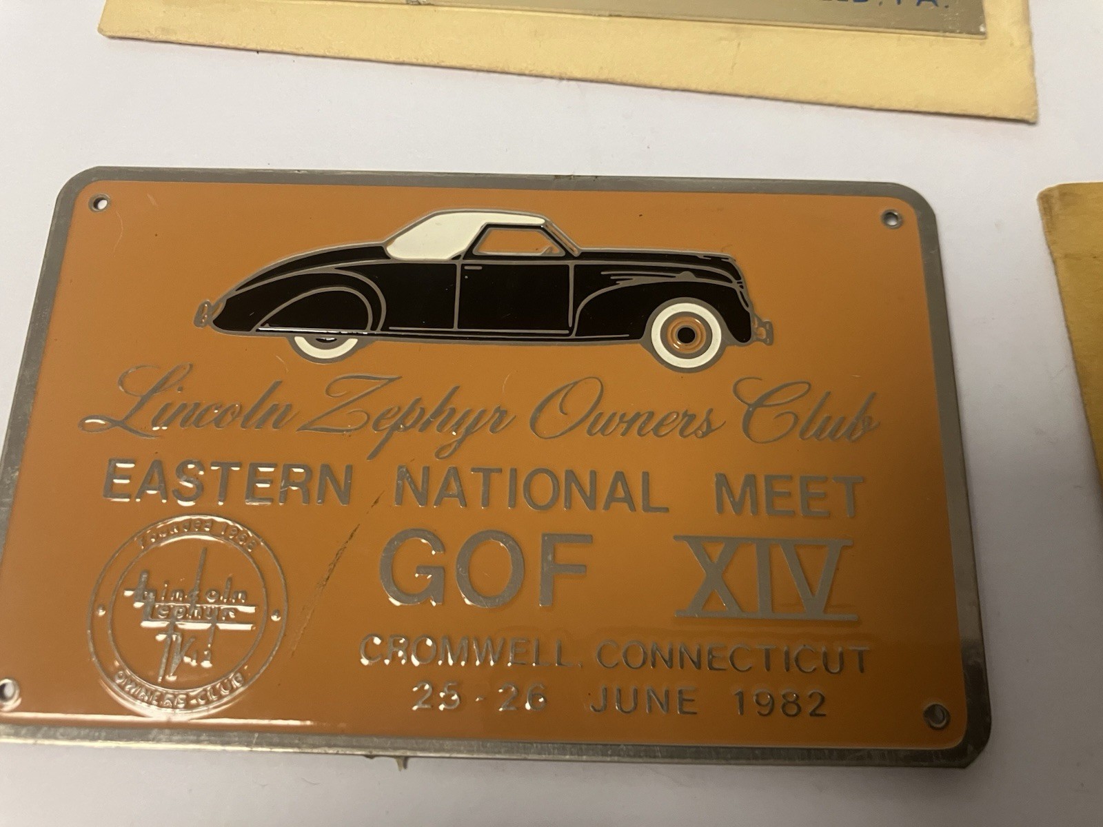 Vintage Car Show Metal Dash Plaque Lot Of 13. PA,VA 80’s