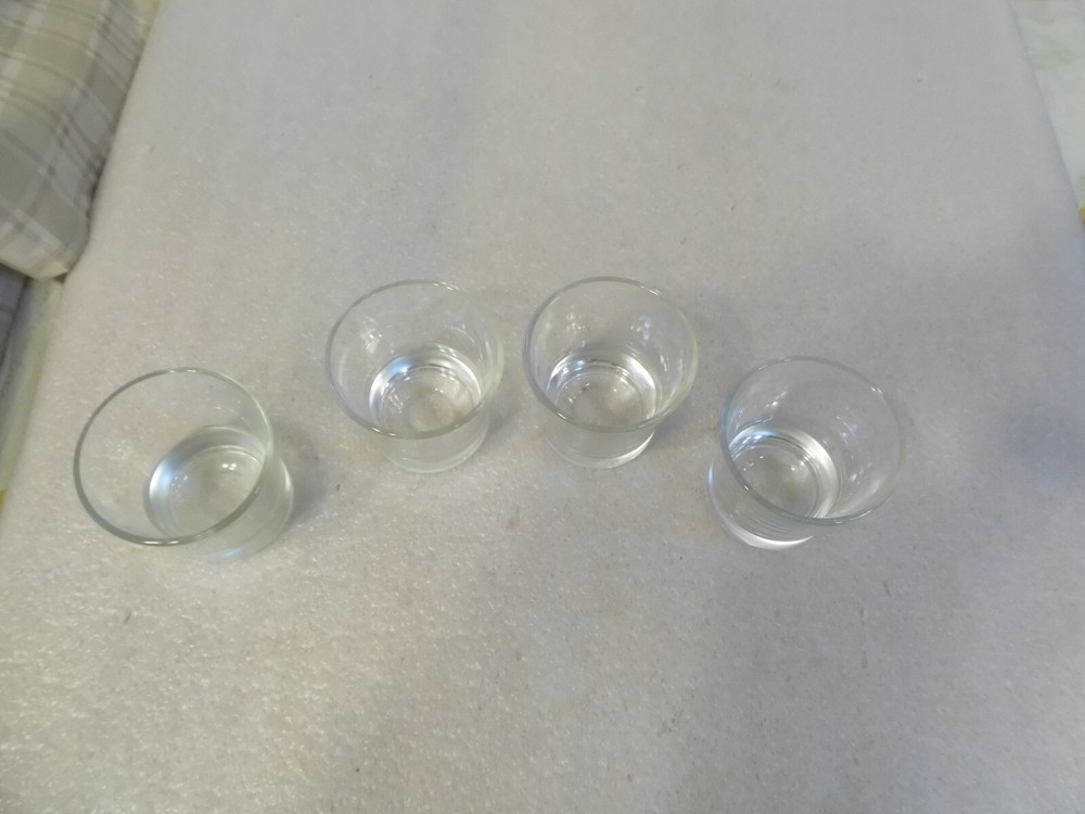 4 Clear Glass Candle Making Jars