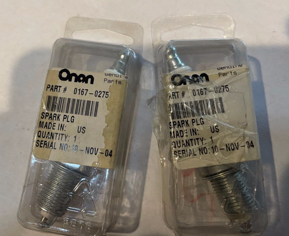 Onan Generator Spark Plug 2ea. (167-0275) (Onan#3)