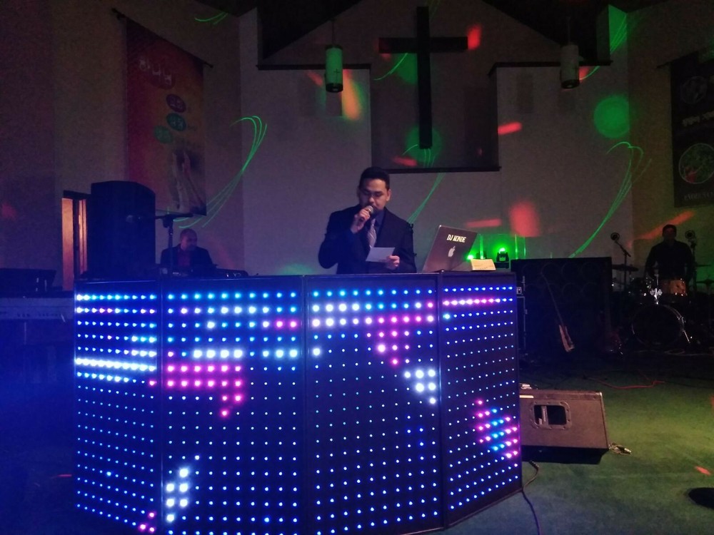 LED Pixel DJ Booth/ Facade Panels, 5 Detachable Interactive Panels