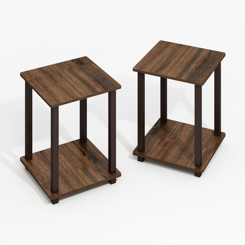 Simplistic Side Table Set of 2 End Table Night Stand Nightstand Bedside Table