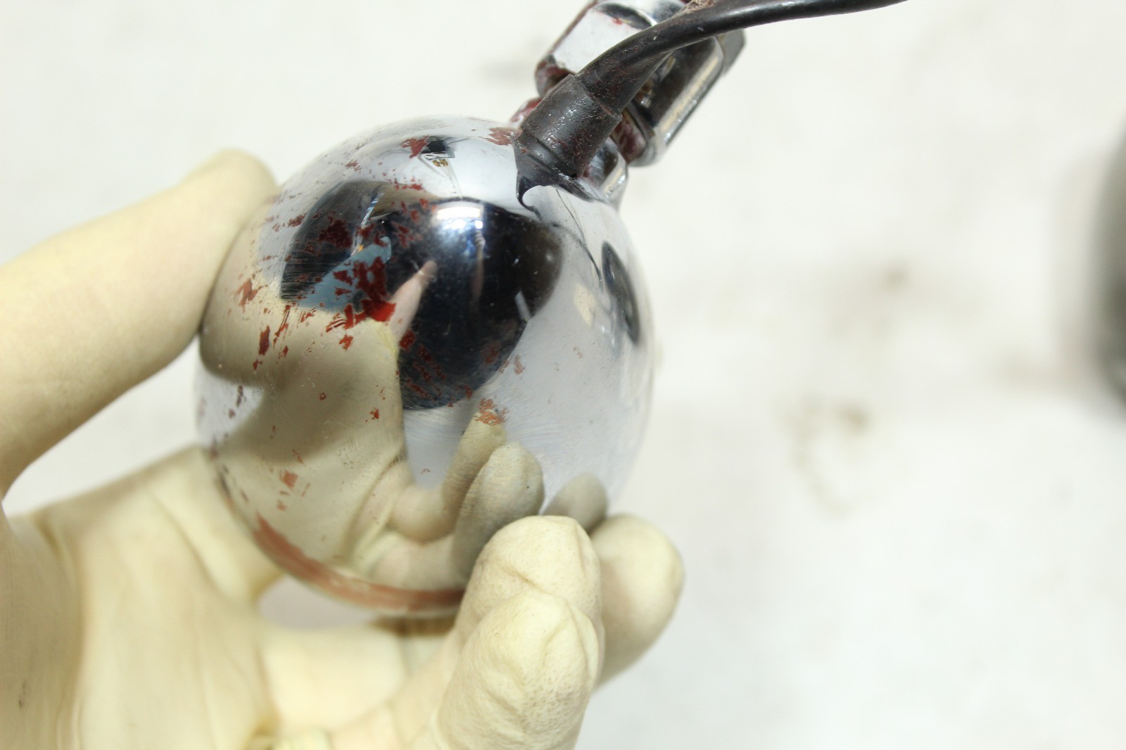 Harley Softail Dyna Sportster OEM Front Turn Signal Set Pair Chrome Bullet Style