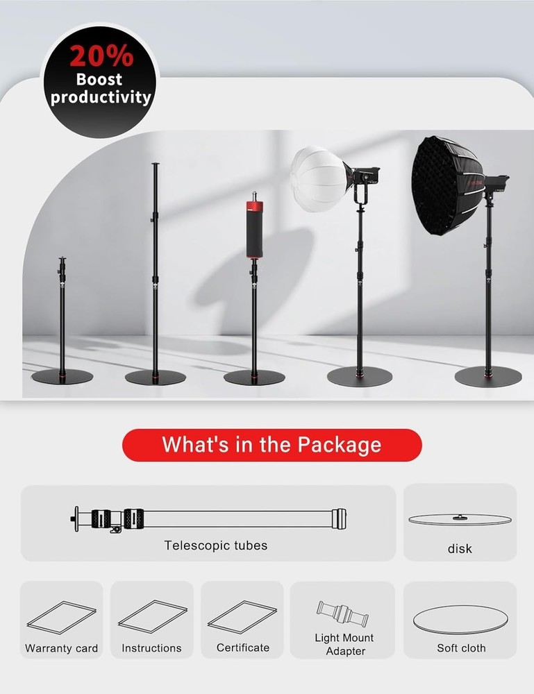IFOOTAGE A400 Camera Monopod Tripod Stand 79in Flat Base for Video
