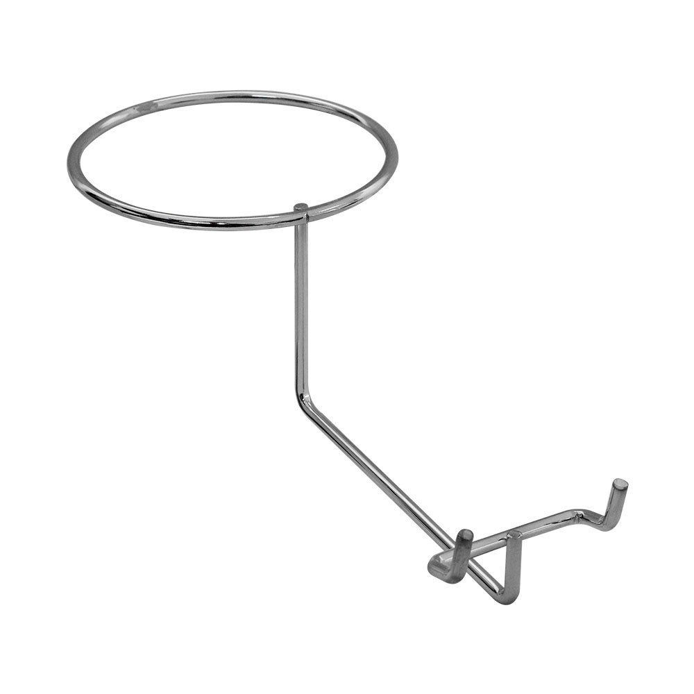 4 Pc Chrome Pegboard Single Hat Display – Baseball Cap Holder Hooks Retail Store