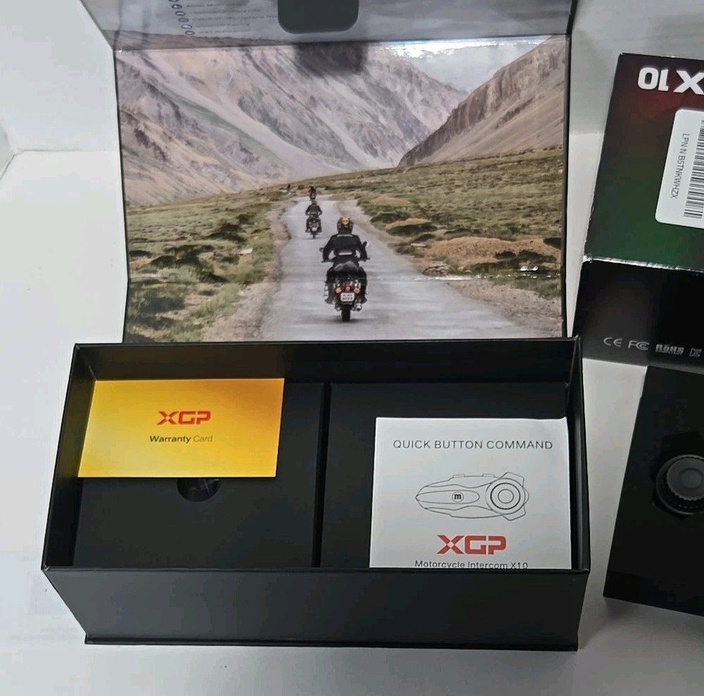 XGP X10 10 Riders Group Mesh Motorcycle Intercom