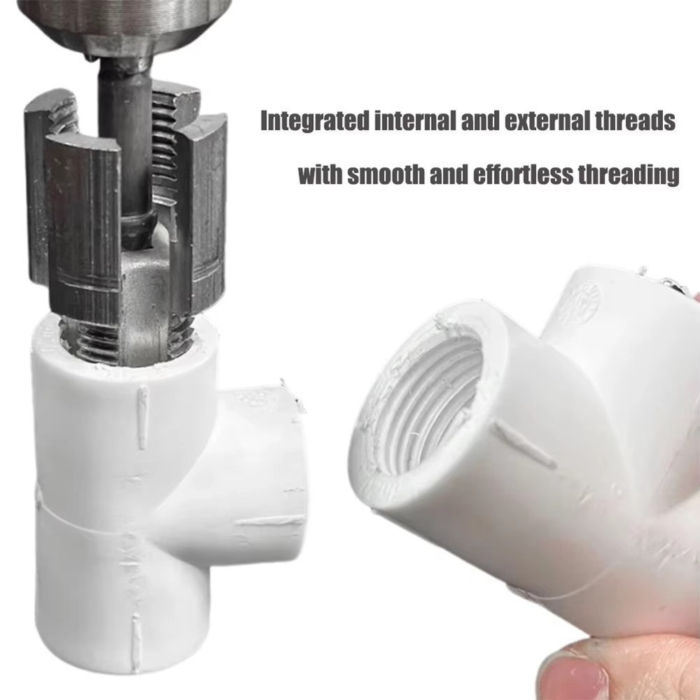 Integrated Internal & External Pipe Threading Tool For 1/2'' 3/4'' PPR PVC Pipe