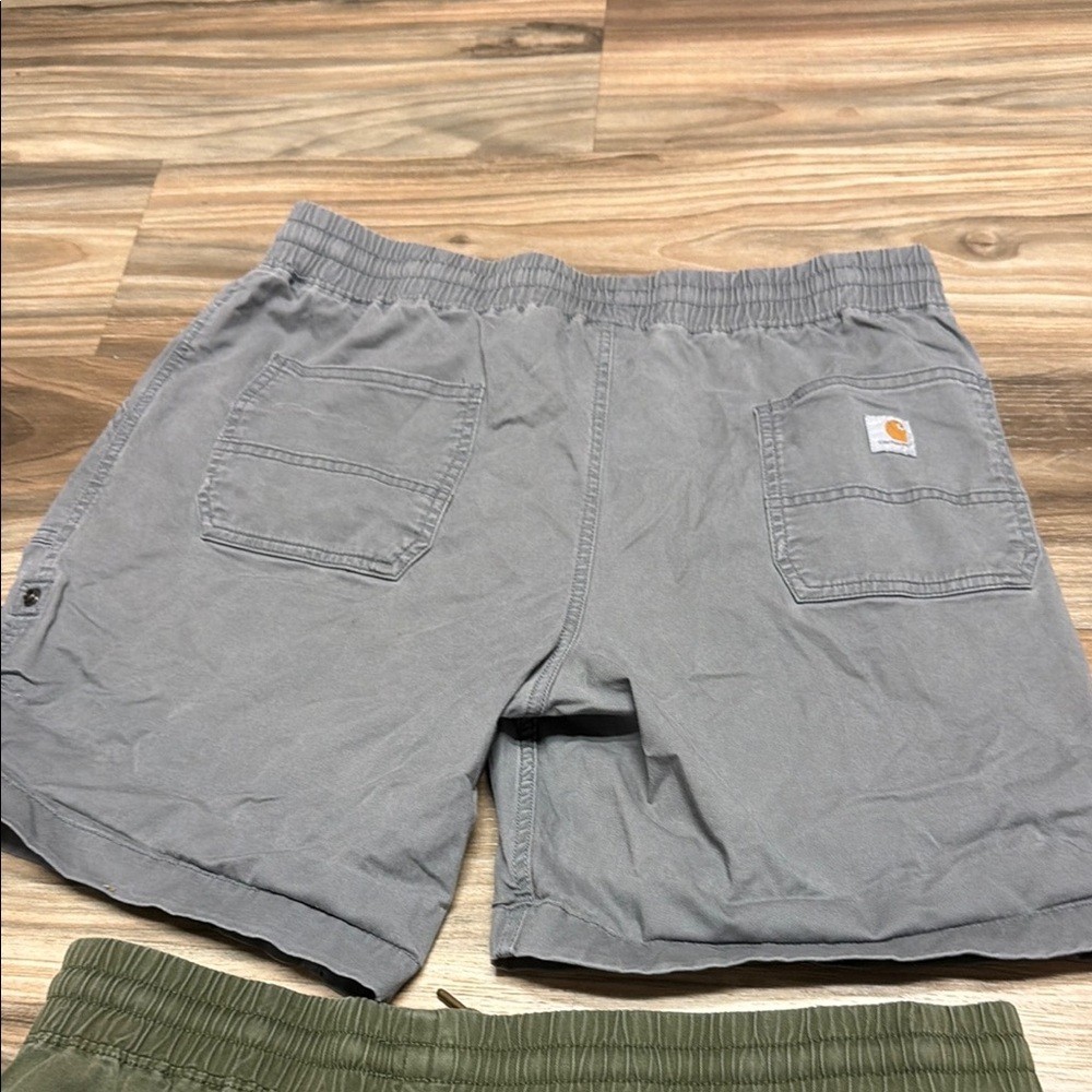 Carhartt Shorts Womens Medium L 12-14 Rugged Flex Relaxed Twill Work 2 lot