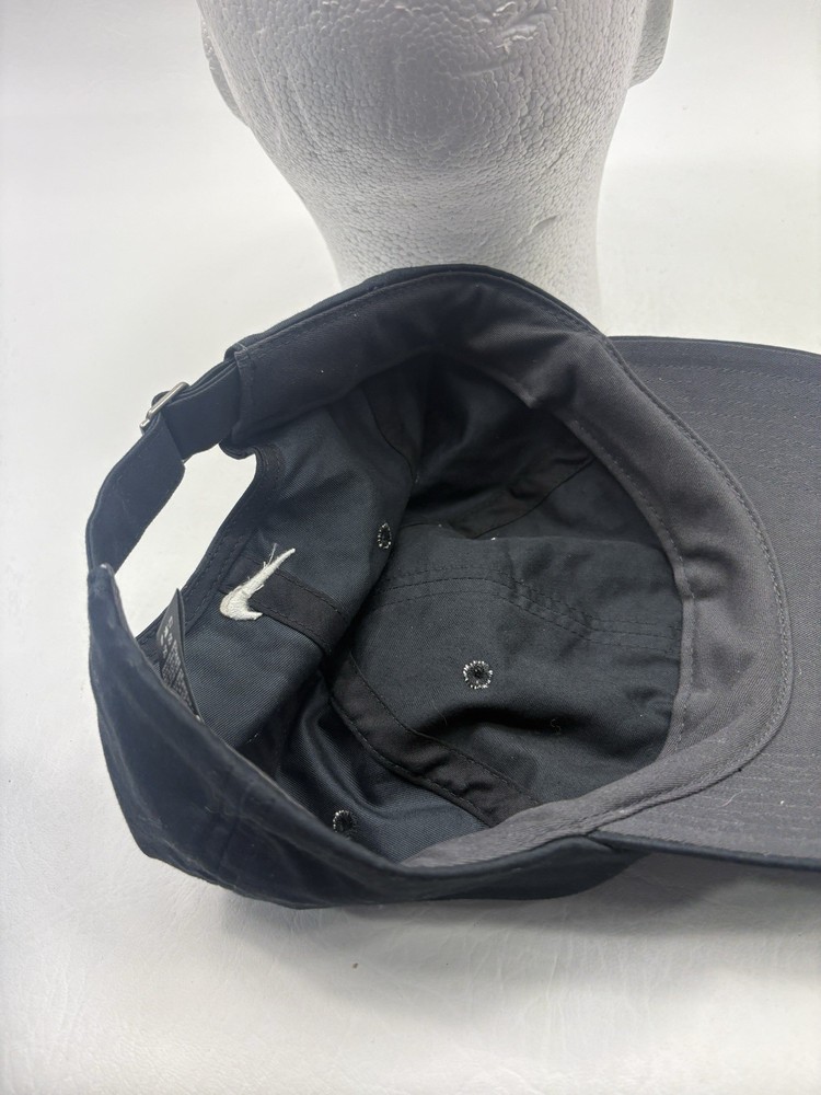 Nike Golf Black Adjustable Strap Hat Lightweight Golfing Cap Cotton Polyester