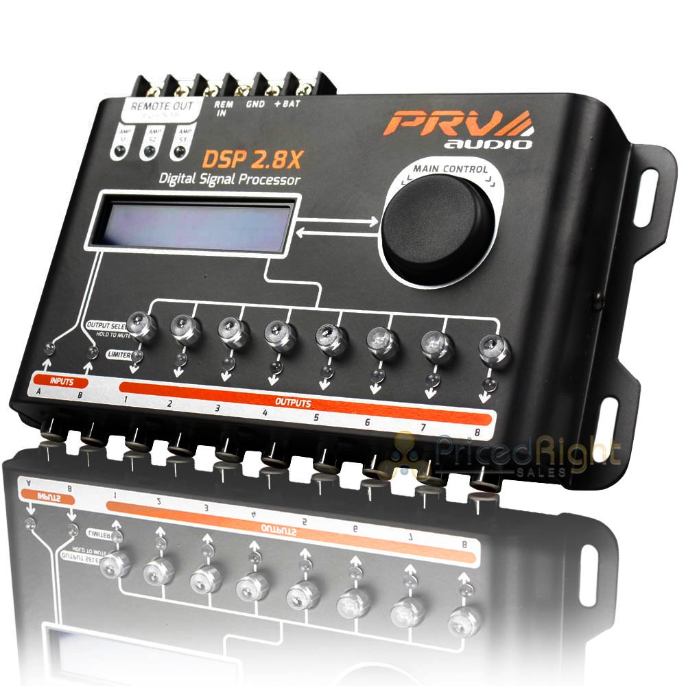 PRV Audio 8 Channel Digital Signal Processor Crossover and Equalizer DSP 2.8X