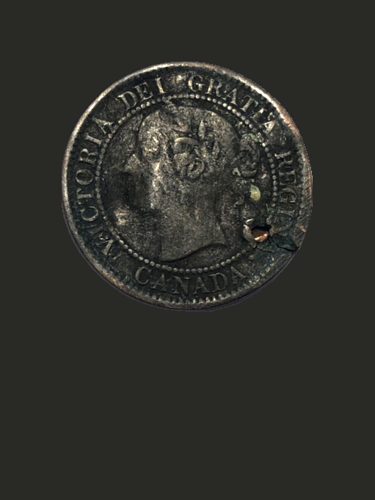 1859 Canada One Cent Queen Victoria - Fair condition