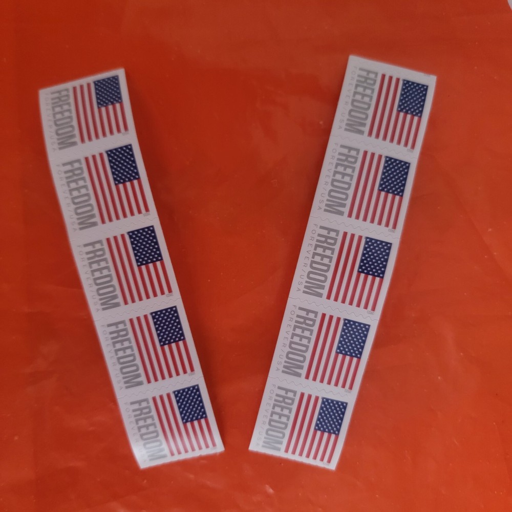 2023 US Flags Forever First Class Postage Stamps - 10 Stamps