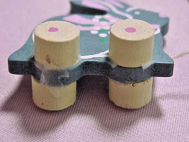 Miniature Pull Toy Wood Rabbit