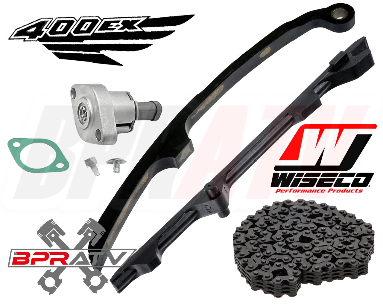 TRX400EX 400EX Timing Guide Guides Tensioner Chain Tensioner & WISECO Cam Chain