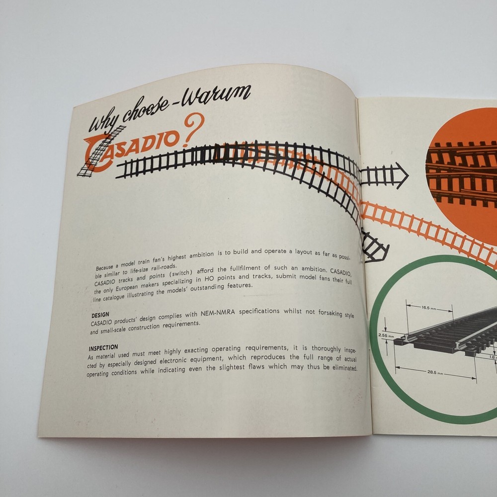 Casadio HO Turnout Train Track Catalog