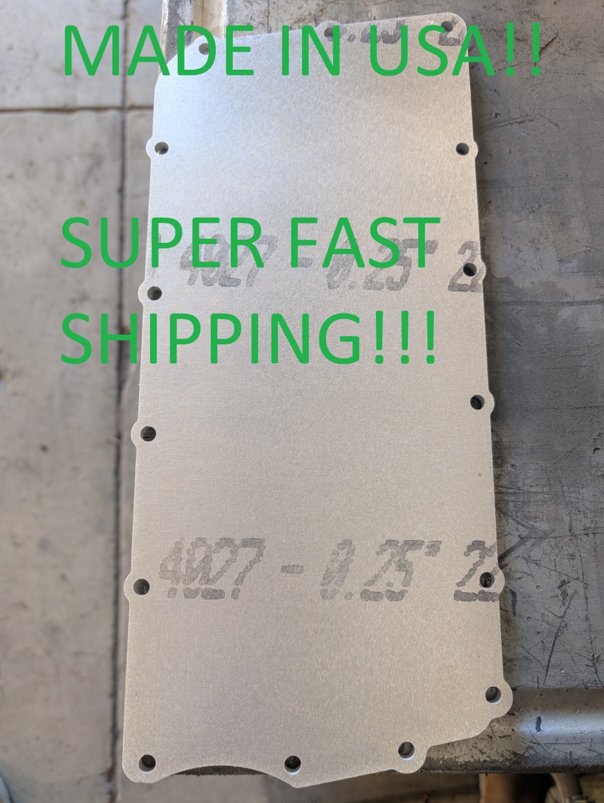 DODGE 360 MAGNUM ALUMINUM PLENUM REPAIR PLATE, 1992-2003,  5.2L,5.9L