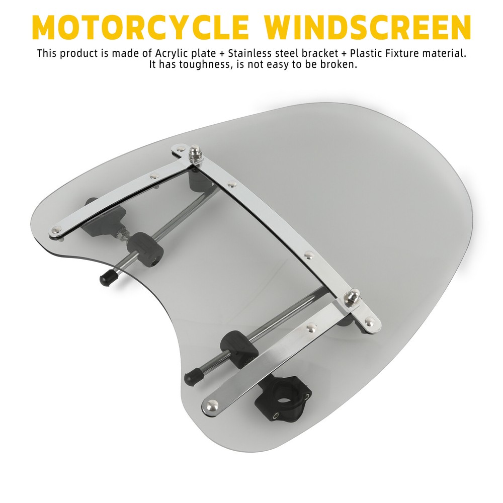 Motorcycle Smoke resistant Windscreen Windshield For Harley Davidson Cross Bones