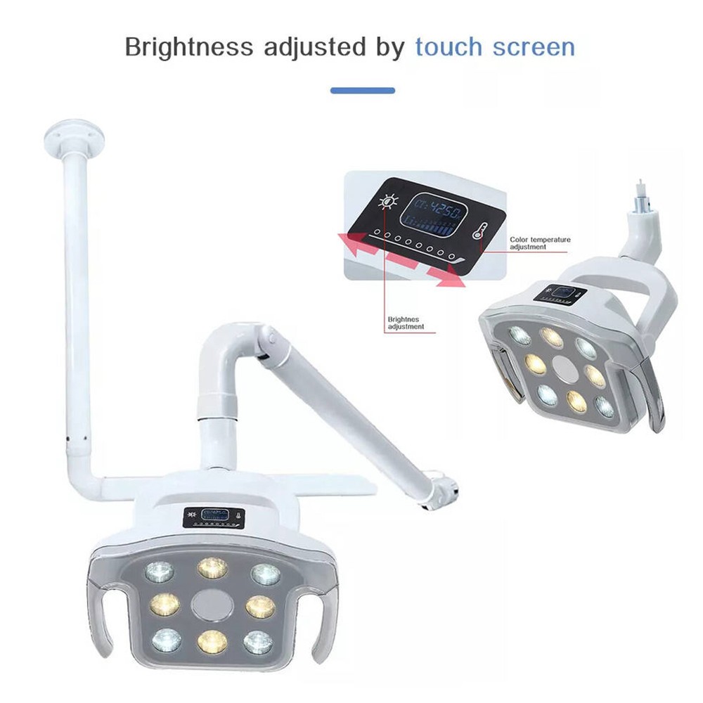 12W Dental Shadowless Surgical Operating Lamp Ceiling Mounted LED Exam Light