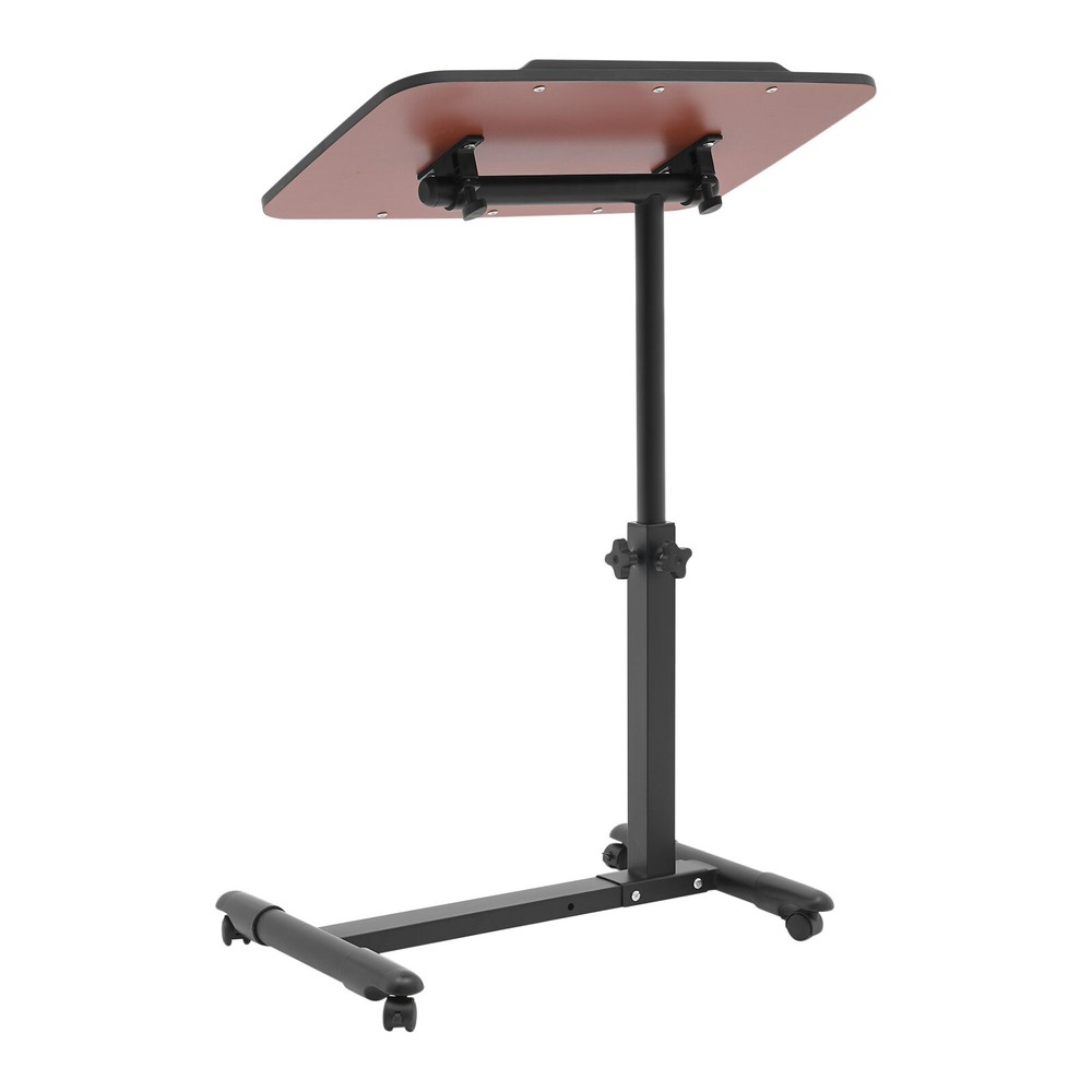 Mobile Standing Desk Rolling Laptop Table Adjustable Hospital & Home Bed Table