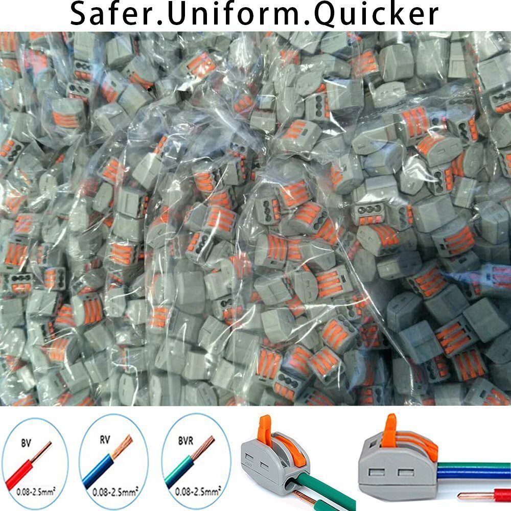 Lever Wire Connectors Wire Connector Assortment Pack Compact Splicing Connector
