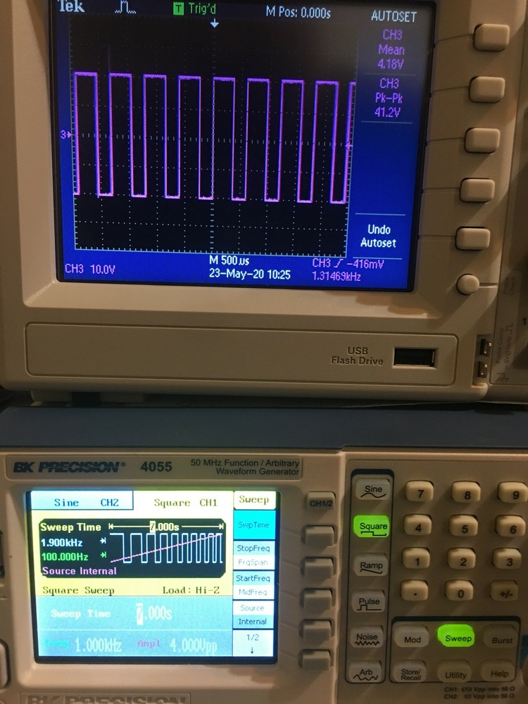 BK PRECISION 4055 50MHz FUNCTION/ARBITRARY WAVEFORM GENERATOR 110-240V 50/60Hz