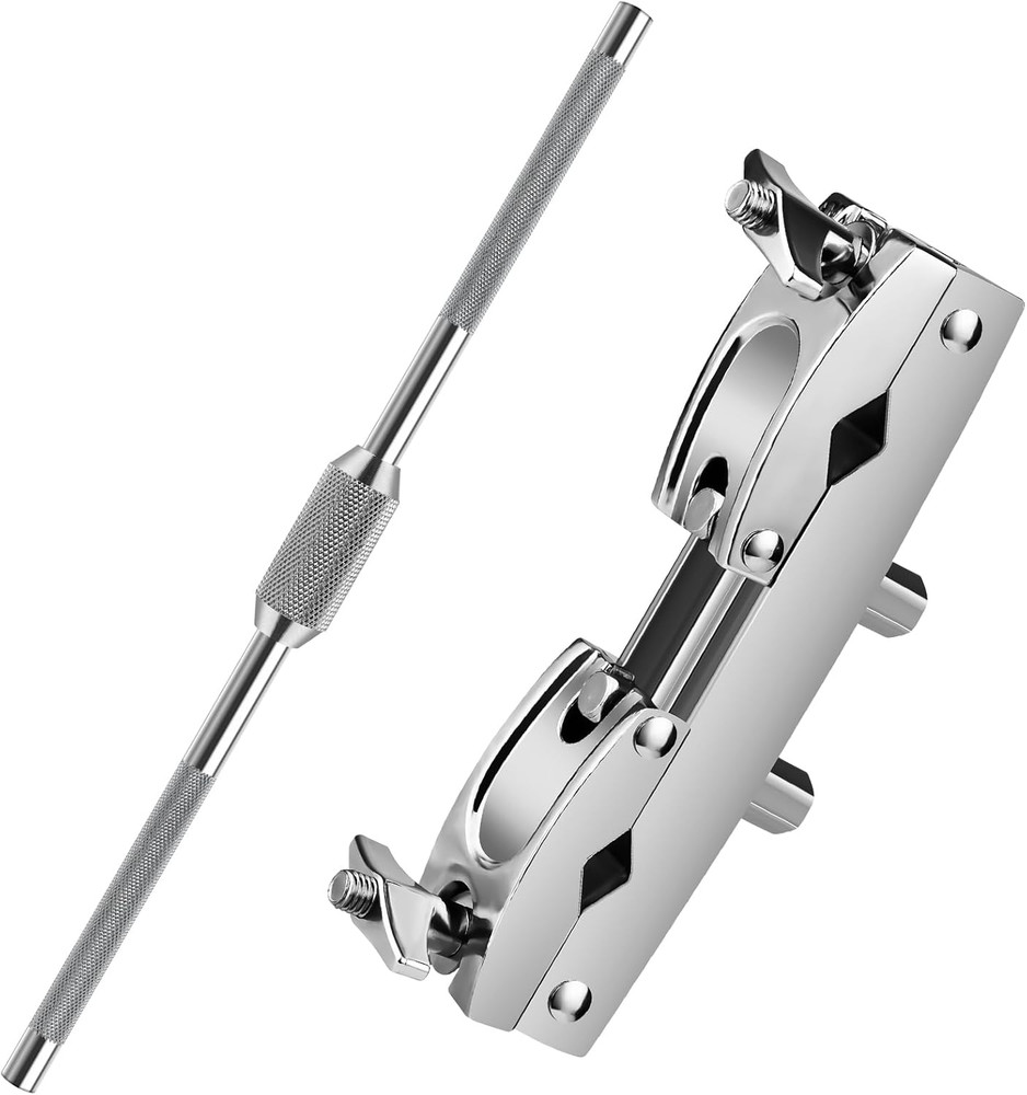 Heavy-Duty Cymbal Stand Multi-Clamp Drum Clamp Adjustable Quick Release Drum Bar
