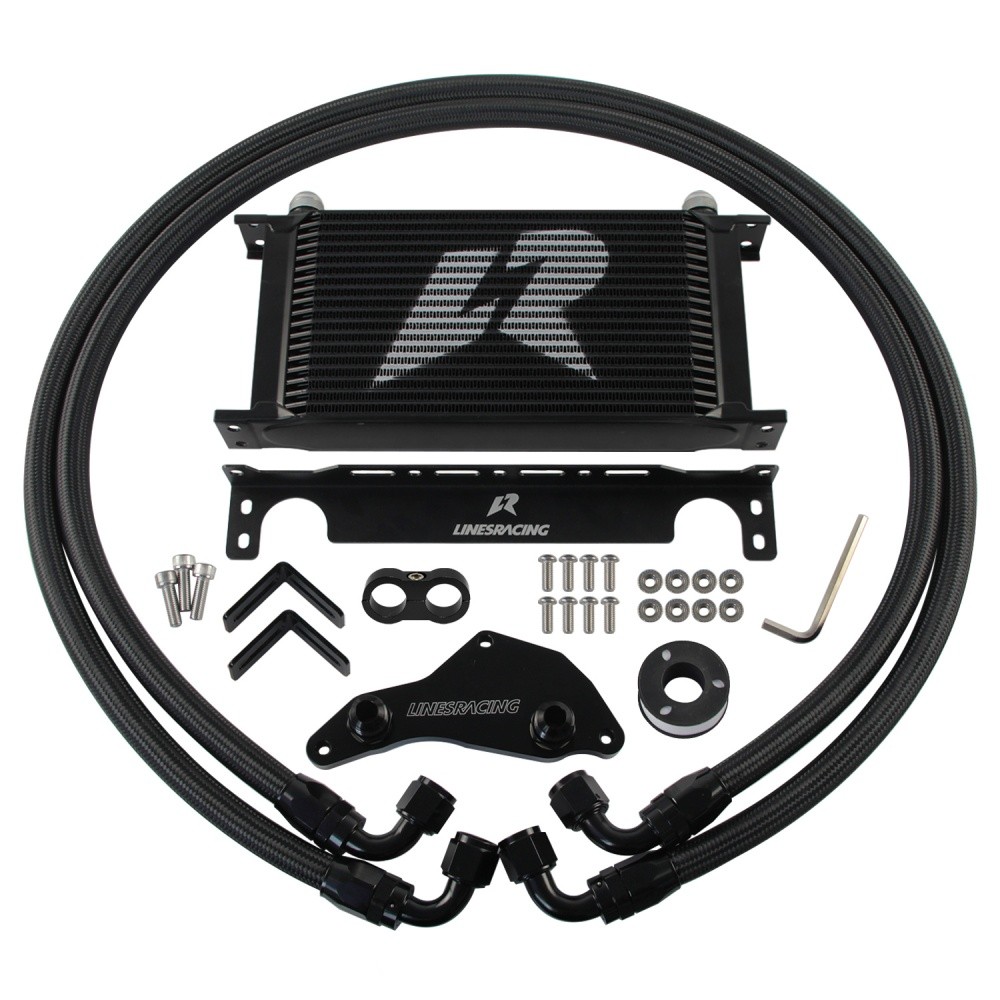 AN10 19 Row Oil Cooler Kit Thermostat Adapter For BMW N54/N55 335i 335is 335xi