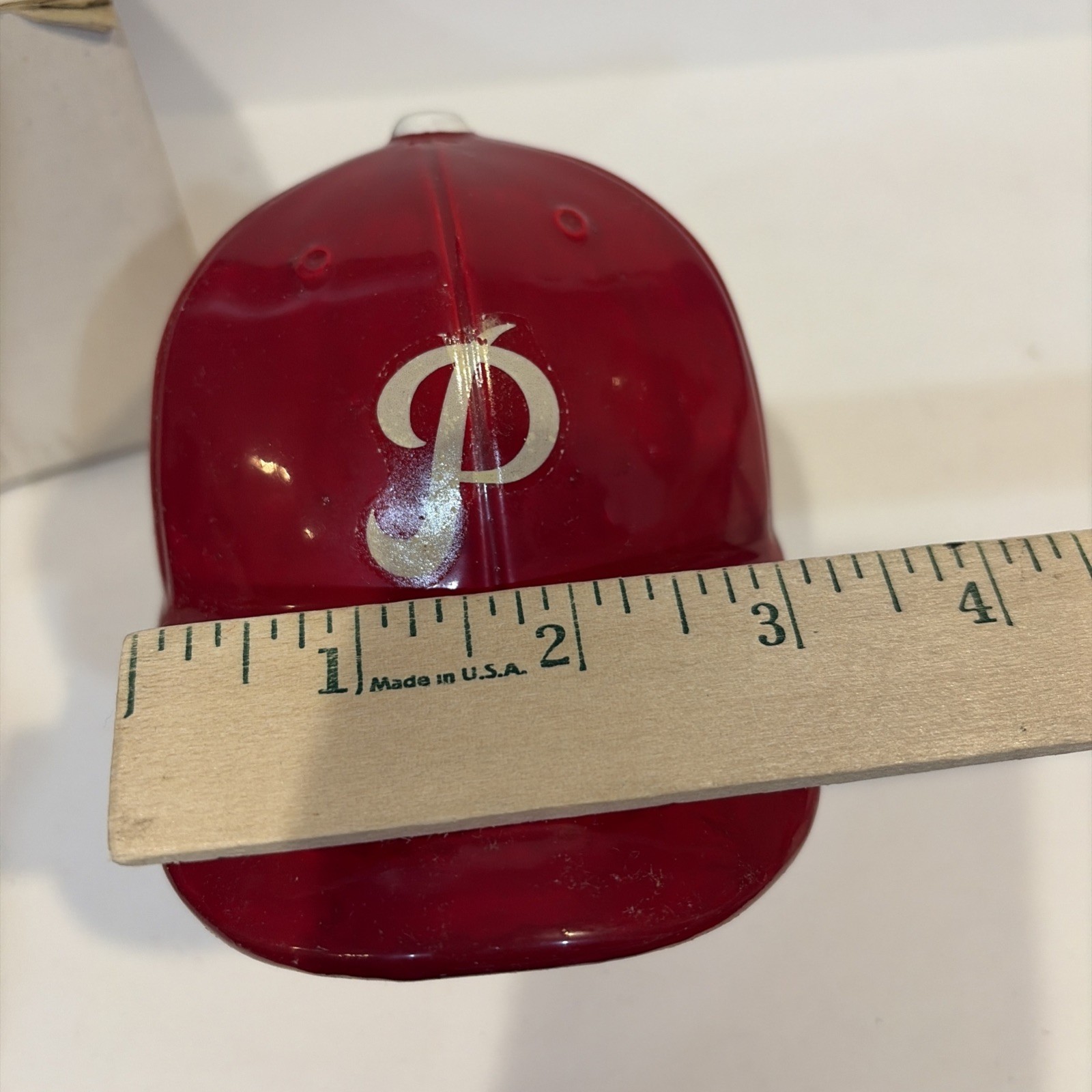 VTG First Pennsylvania Bank Philadelphia Phillies Ceramic Coin Baseball Cap WDWK