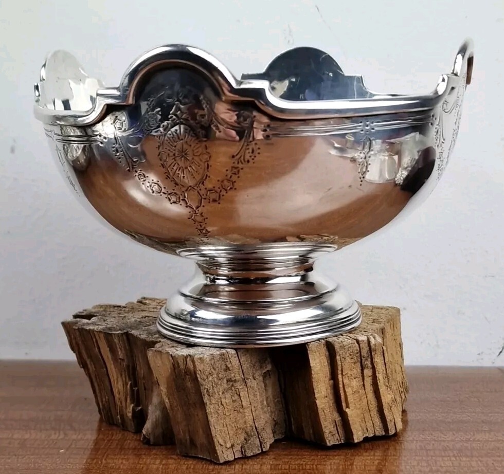 Vintage Solid Silver Bon Bon Bowl Antique