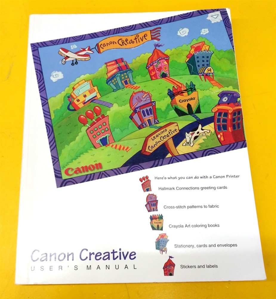⭐️⭐️⭐️⭐️⭐️ Canon Creative User's Manual Book